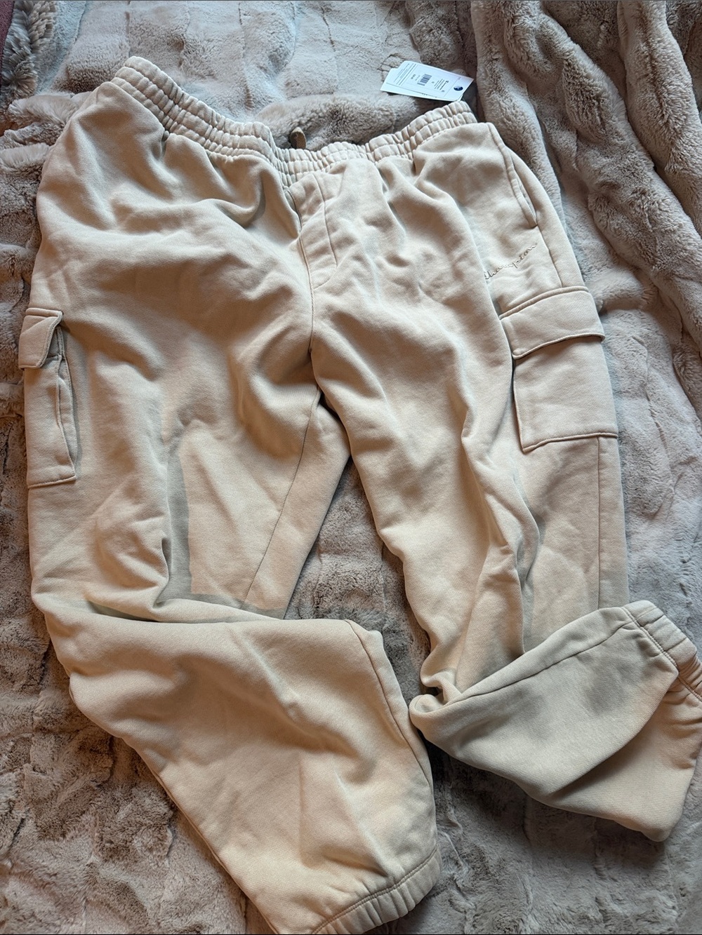 Champion Men's Cargo Sweatpants - Tan